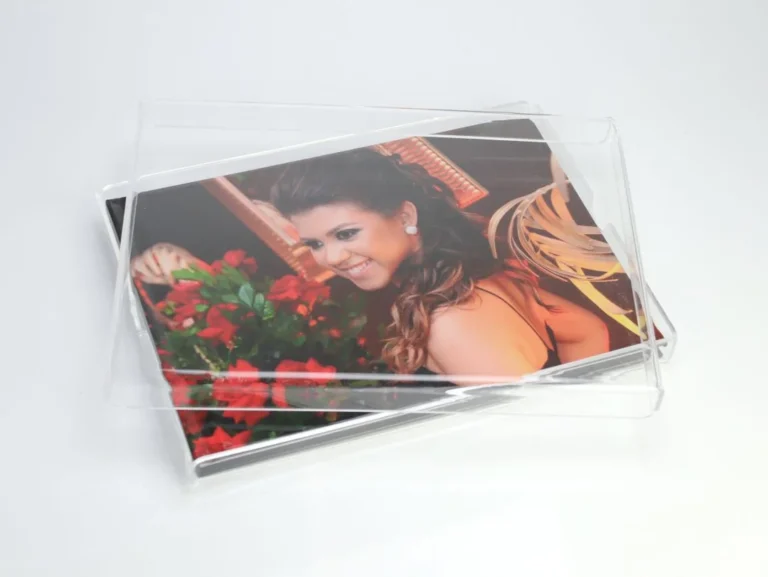 Estojo Acrilico Total - aberto com álbum