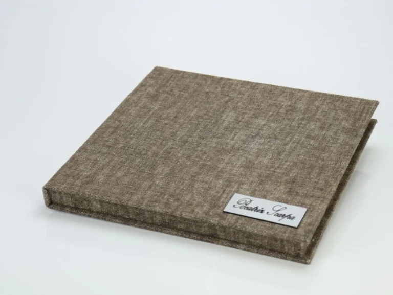 Estojo Tecido - Marrom - fechado